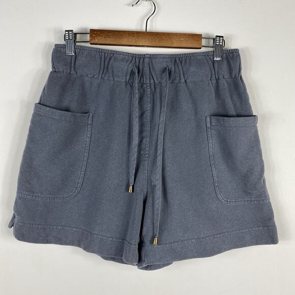 Wrap London Size 8 Hemp & Organic Cotton Jersey Shorts Gray - Picture 2 of 5